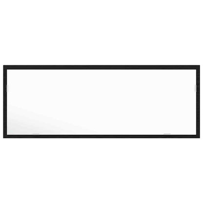 vidaXL LED Bathroom Mirror Black Oak 100 x 8.5 x 37 cm Glass