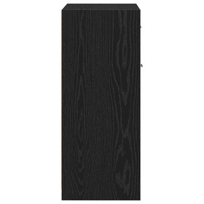 vidaXL Bathroom Cabinet Black Oak 60 x 33 x 80 cm Engineered Wood