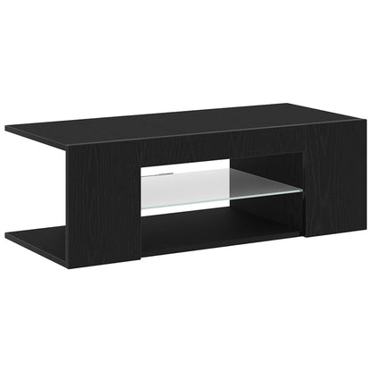 vidaXL TV Cabinet 90 x 39 x 30 cm Black Oak Engineered Wood