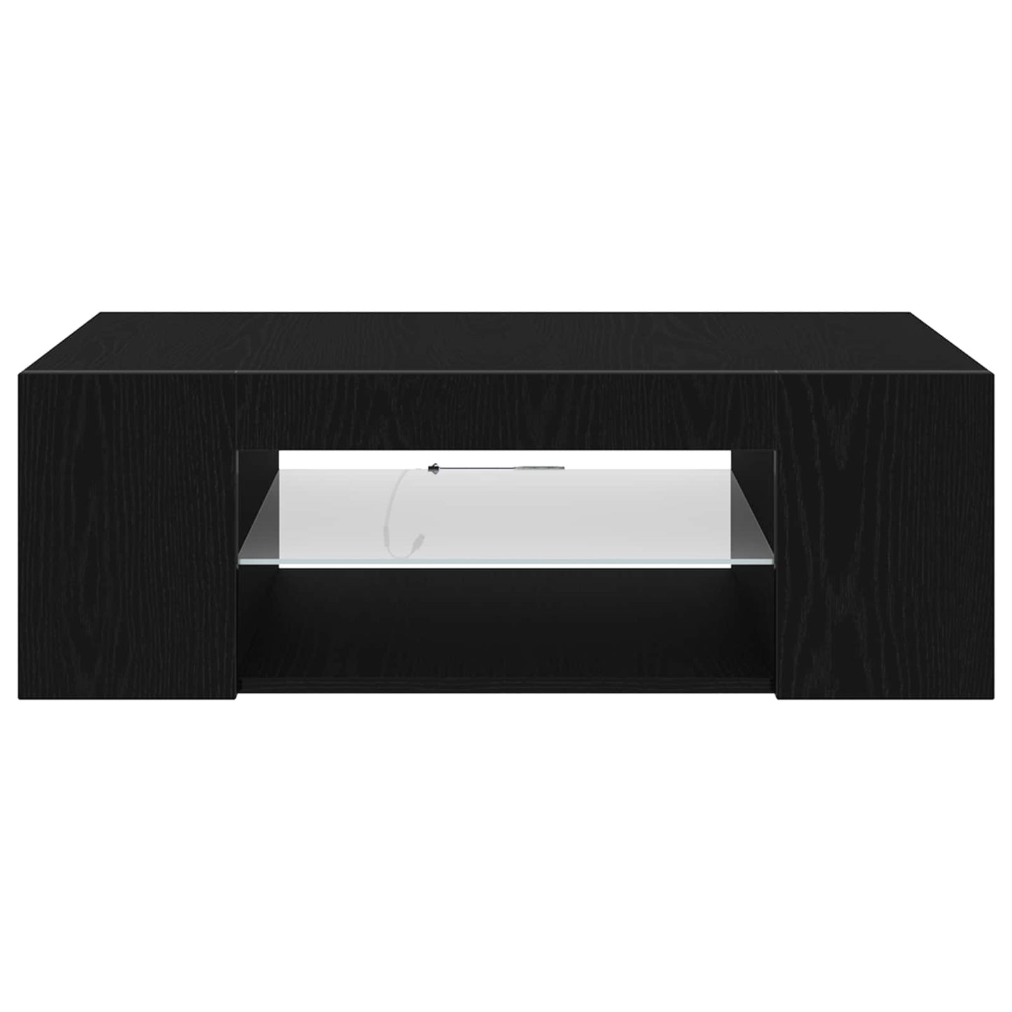 vidaXL TV Cabinet Black Oak 90 x 39 x 30 cm Engineered Wood