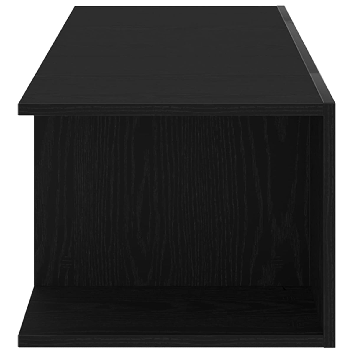 vidaXL TV Cabinet 90 x 39 x 30 cm Black Oak Engineered Wood