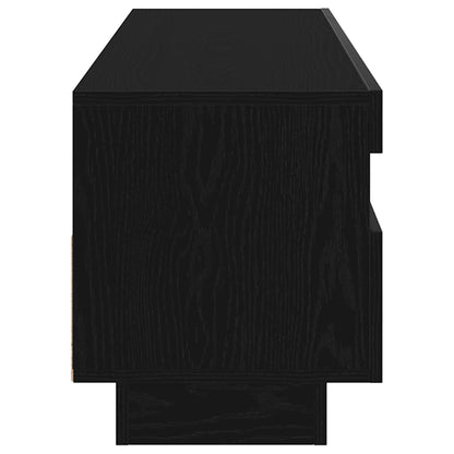 vidaXL TV Cabinet Black Oak 100 x 35 x 40 cm Engineered Wood