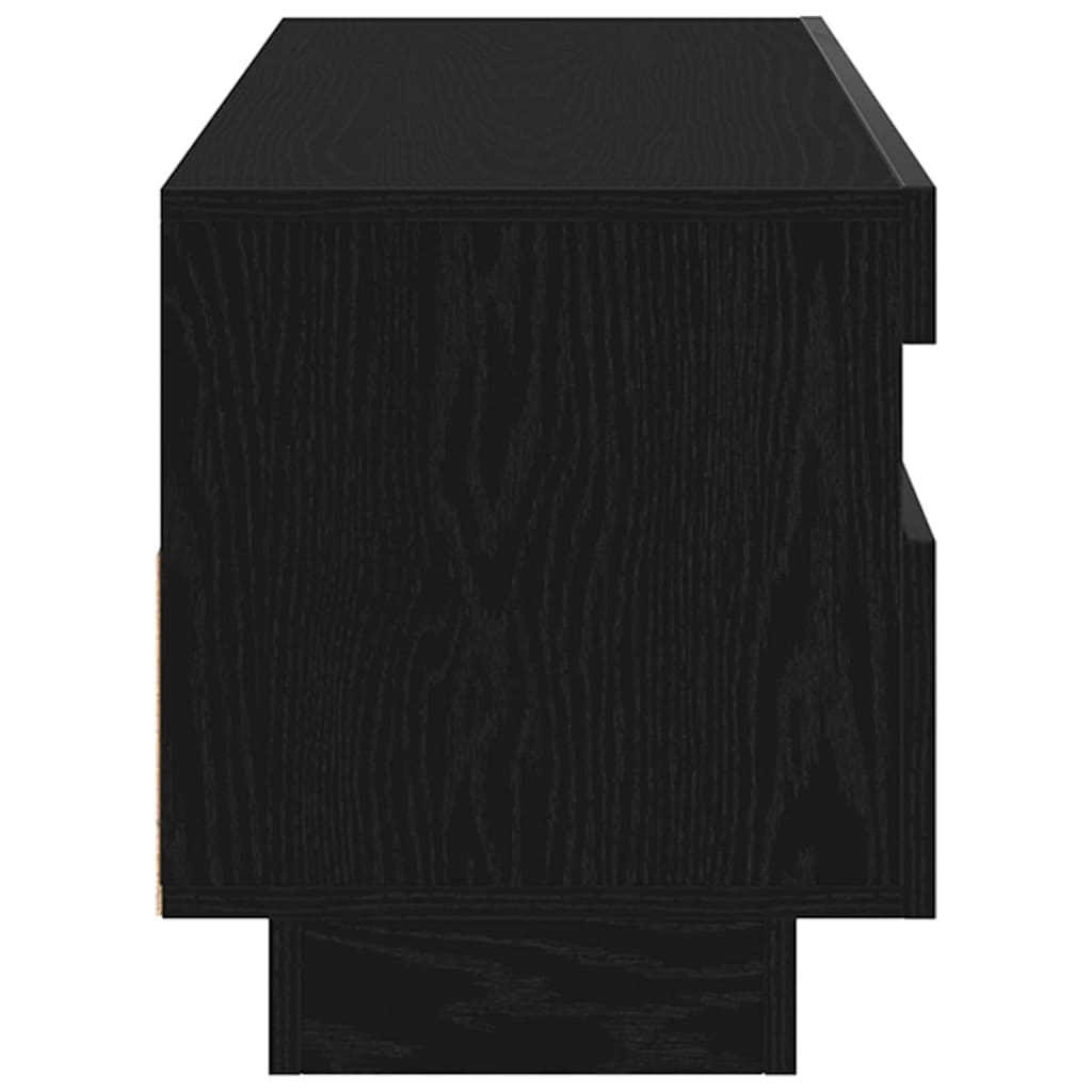 vidaXL TV Cabinet Black Oak 80 x 35 x 40 cm Engineered Wood