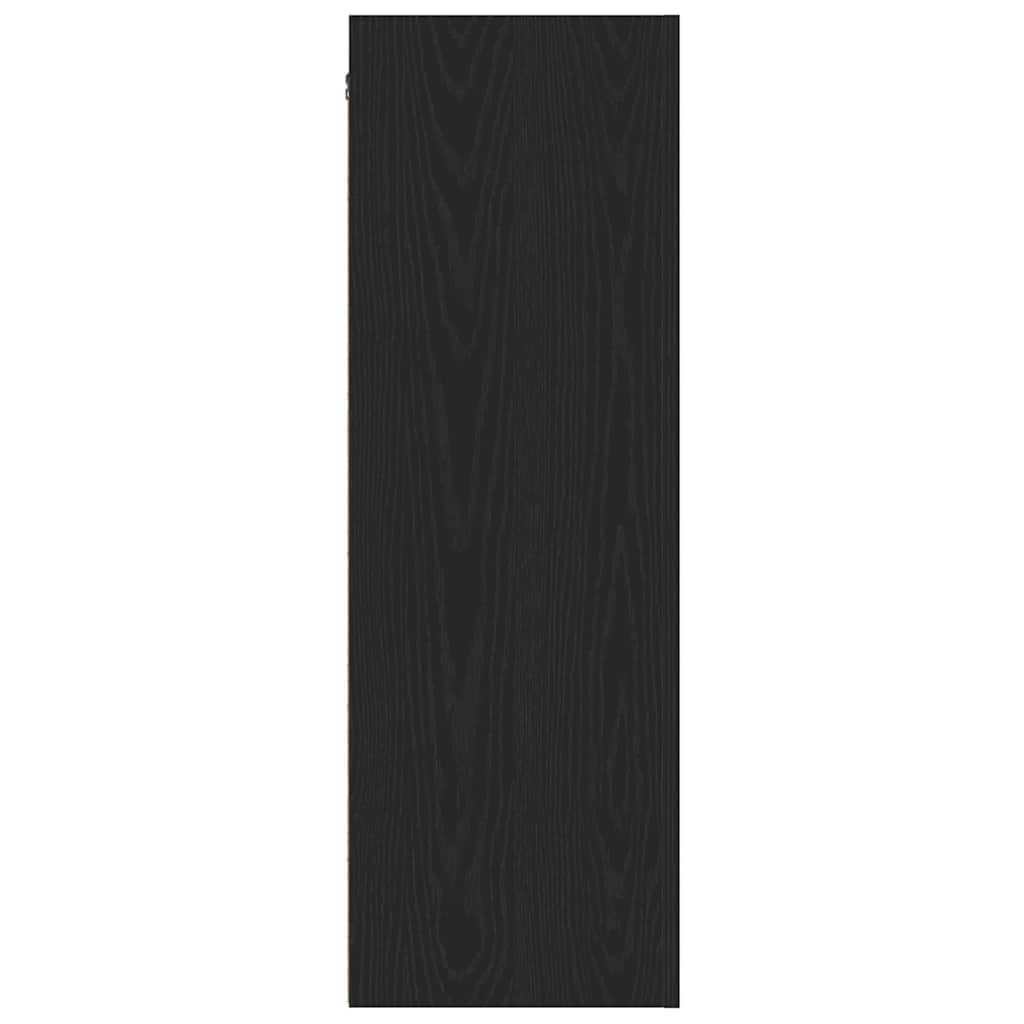 vidaXL Wall TV Cabinet Black Oak 30.5 x 30 x 90 cm Engineered Wood
