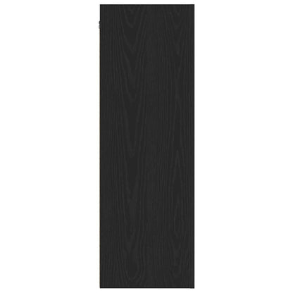 vidaXL Wall TV Cabinet Black Oak 30.5 x 30 x 90 cm Engineered Wood