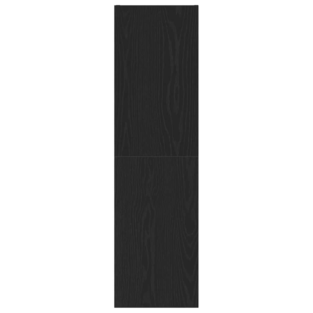 vidaXL Wall TV Cabinet Black Oak 30.5 x 30 x 110 cm Engineered Wood