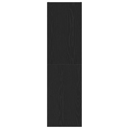 vidaXL Wall TV Cabinet Black Oak 30.5 x 30 x 110 cm Engineered Wood