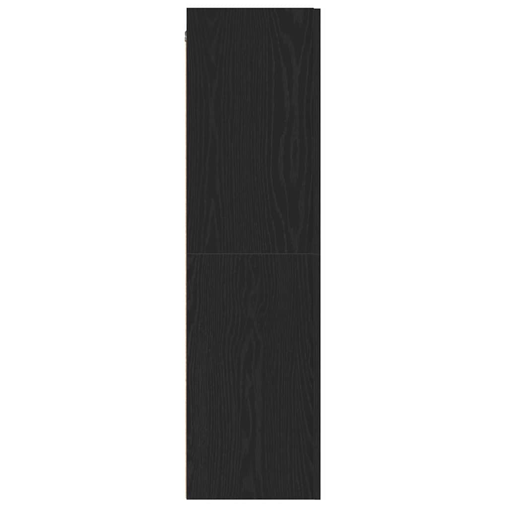 vidaXL Wall TV Cabinet Black Oak 30.5 x 30 x 110 cm Engineered Wood