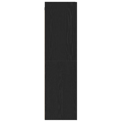 vidaXL Wall TV Cabinet Black Oak 30.5 x 30 x 110 cm Engineered Wood