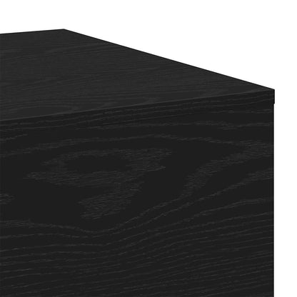 vidaXL Coffee Table Black Oak 100 x 49.5 x 31 cm Engineered Wood