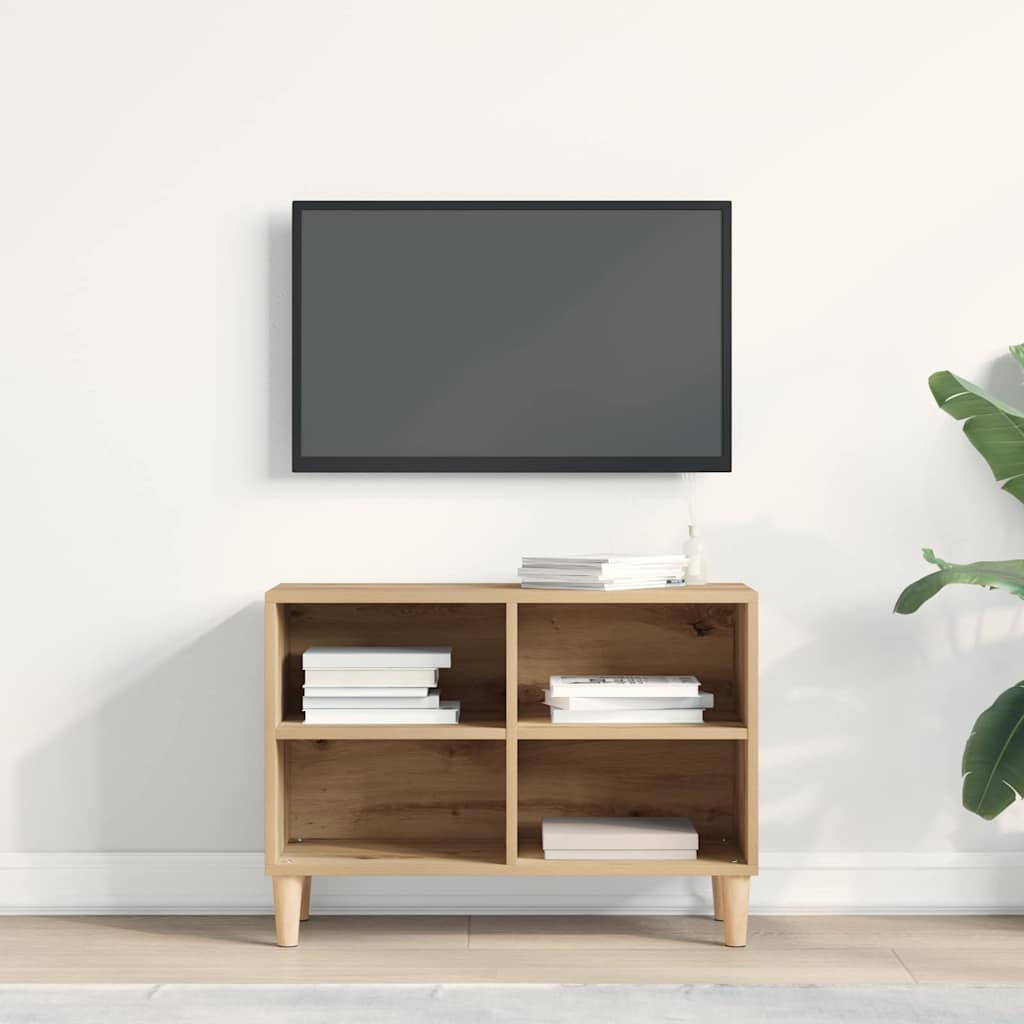 vidaXL TV Cabinet 69.5 x 30 x 50 cm Artisian oak Engineered Wood