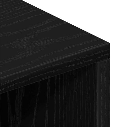 vidaXL TV Cabinet Black Oak 69.5 x 30 x 50 cm Engineered Wood