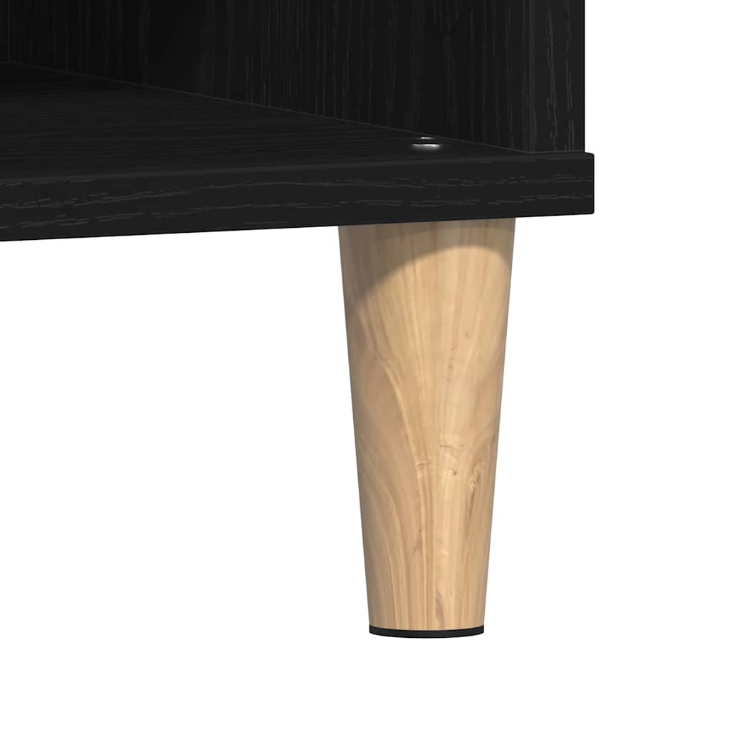 vidaXL Coffee Table Black Oak 60 x 60 x 30 cm Engineered Wood