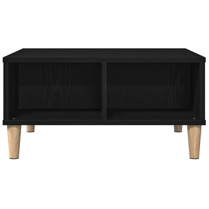 vidaXL Coffee Table Black Oak 60 x 60 x 30 cm Engineered Wood