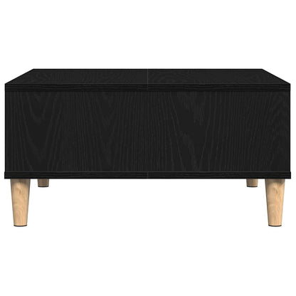 vidaXL Coffee Table Black Oak 60 x 60 x 30 cm Engineered Wood