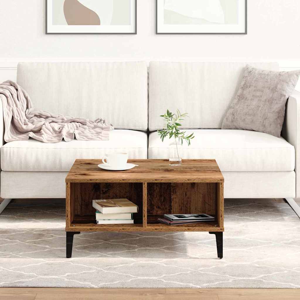 vidaXL Coffee Table Old Wood 60 x 60 x 30 cm