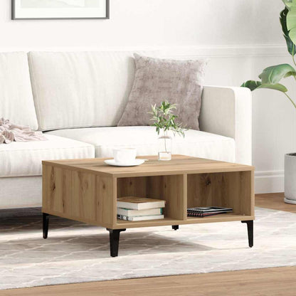 vidaXL Coffee Table Artisan Oak 60 x 60 x 30 cm