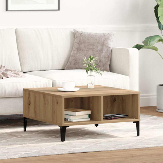 vidaXL Coffee Table Artisan Oak 60 x 60 x 30 cm
