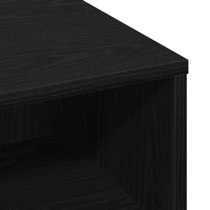 vidaXL Coffee Table Black Oak 60 x 60 x 30 cm
