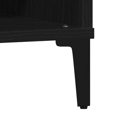 vidaXL Coffee Table Black Oak 60 x 60 x 30 cm