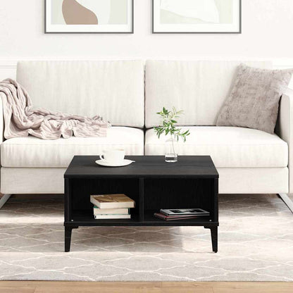vidaXL Coffee Table Black Oak 60 x 60 x 30 cm