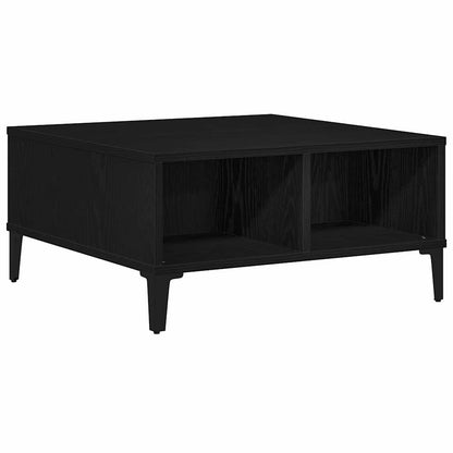 vidaXL Coffee Table Black Oak 60 x 60 x 30 cm