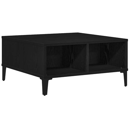 vidaXL Coffee Table Black Oak 60 x 60 x 30 cm