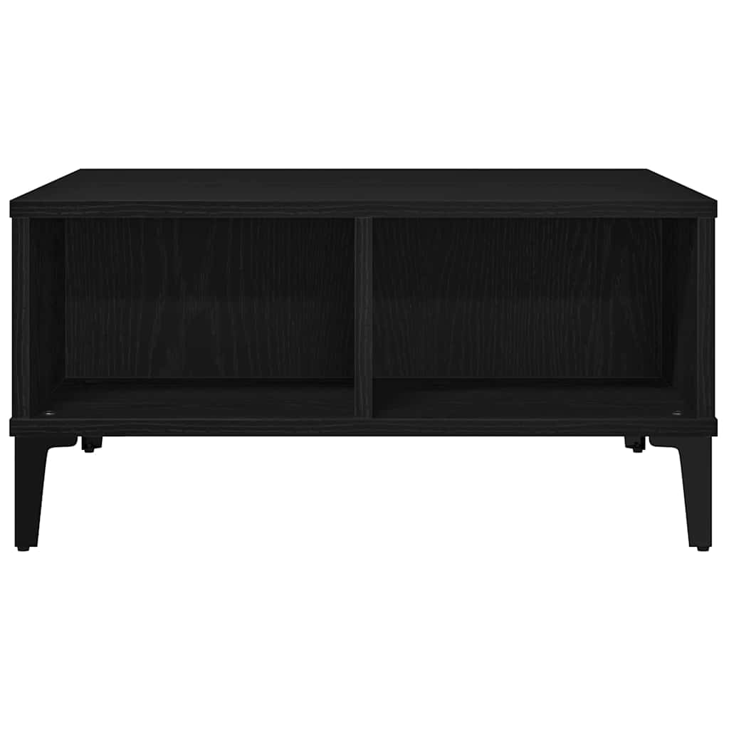 vidaXL Coffee Table Black Oak 60 x 60 x 30 cm