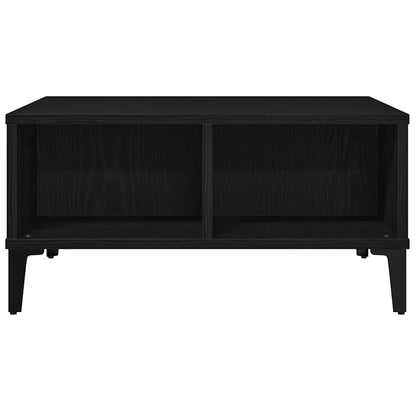 vidaXL Coffee Table Black Oak 60 x 60 x 30 cm