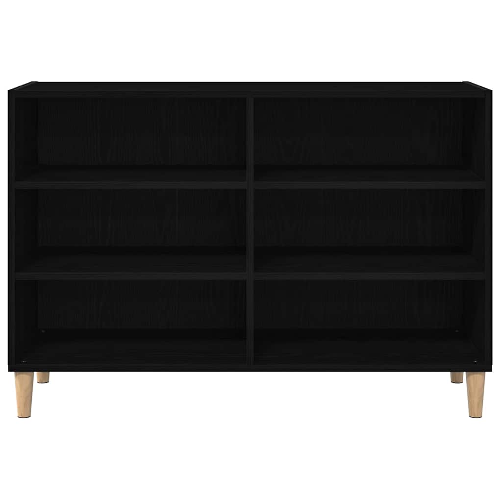 vidaXL Sideboard Black Oak 103.5 x 35 x 70 cm Engineered Wood
