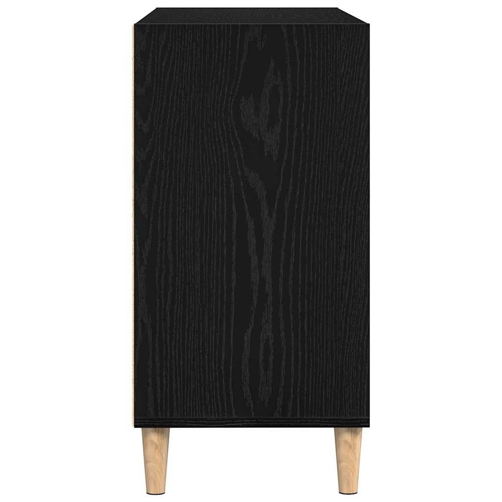 vidaXL Sideboard Black Oak 103.5 x 35 x 70 cm Engineered Wood