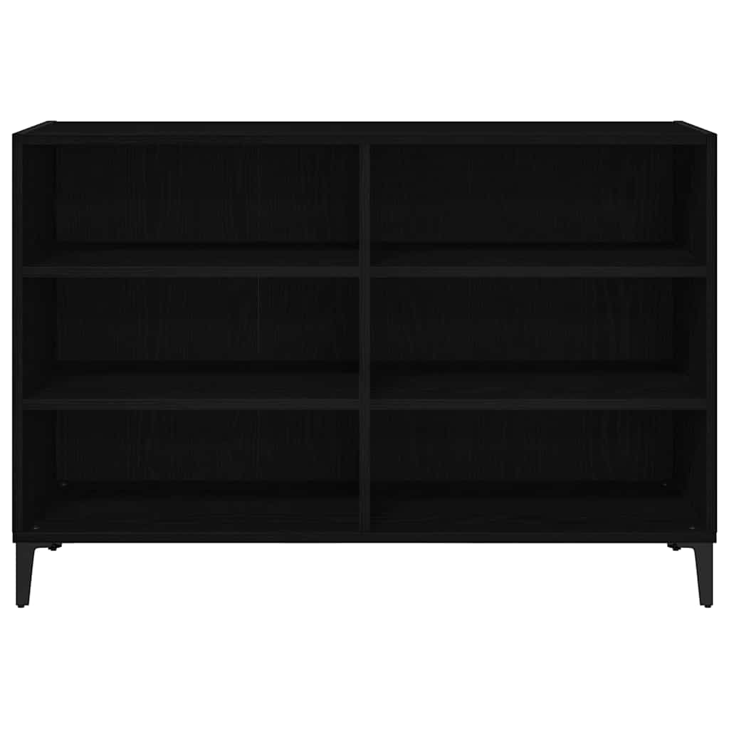 vidaXL Sideboard Black Oak 103.5 x 35 x 70 cm Engineered Wood