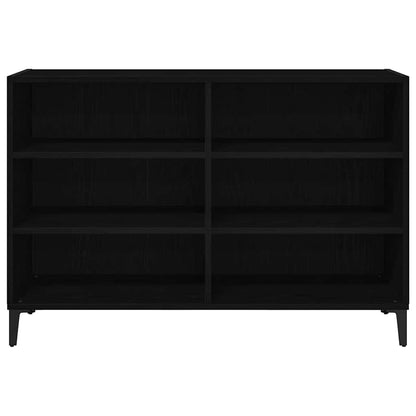 vidaXL Sideboard Black Oak 103.5 x 35 x 70 cm Engineered Wood