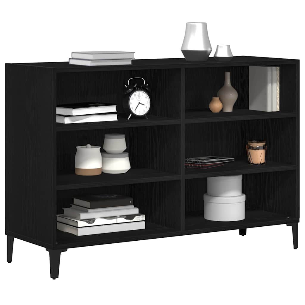 vidaXL Sideboard Black Oak 103.5 x 35 x 70 cm Engineered Wood