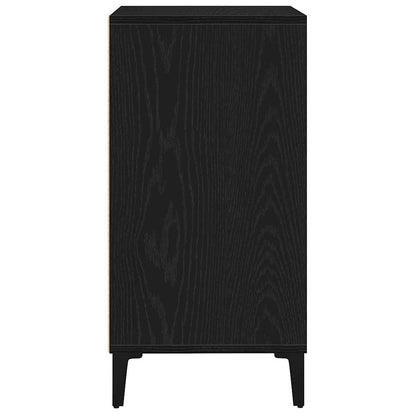 vidaXL Sideboard Black Oak 57 x 35 x 70 cm Engineered Wood