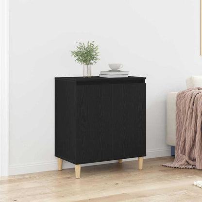 vidaXL Sideboard Black Oak 60 x 35 x 70 cm Engineered Wood