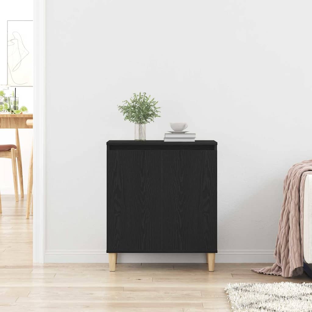 vidaXL Sideboard Black Oak 60 x 35 x 70 cm Engineered Wood