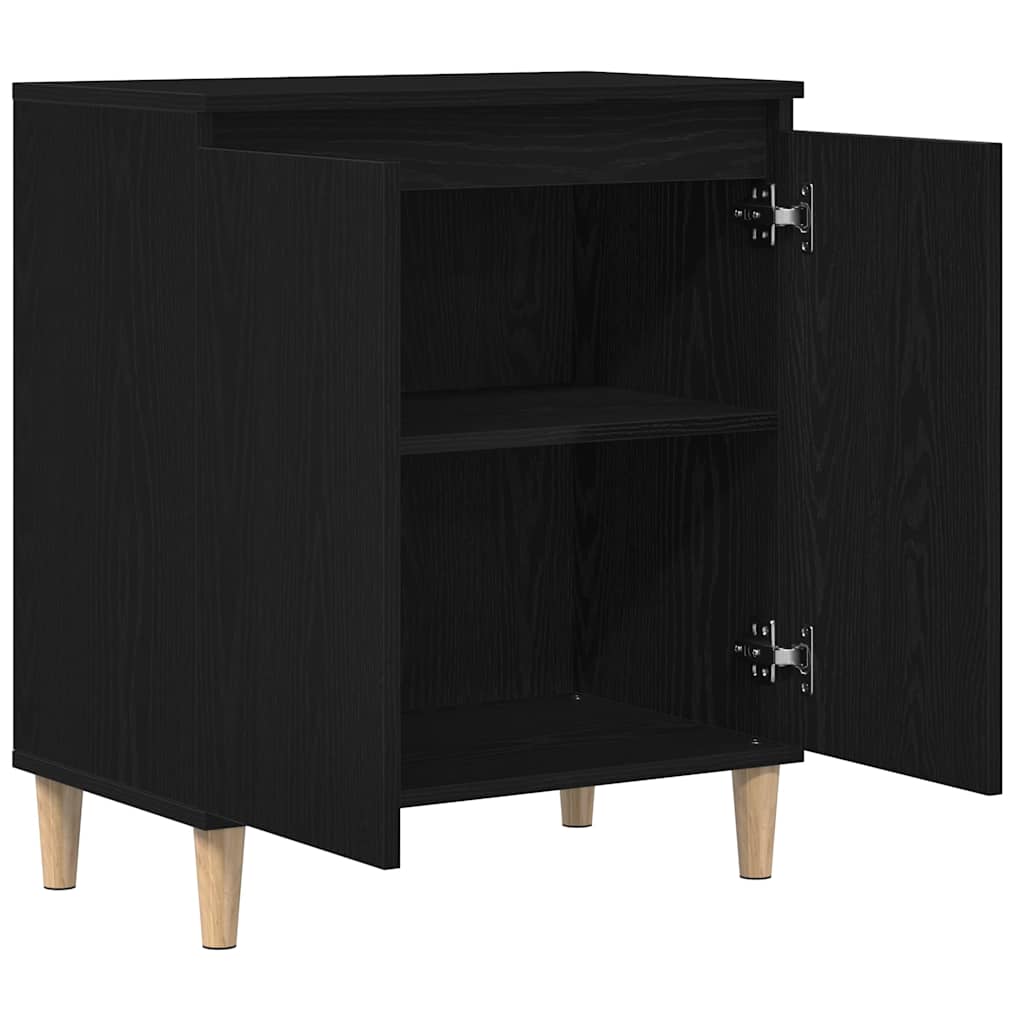 vidaXL Sideboard Black Oak 60 x 35 x 70 cm Engineered Wood