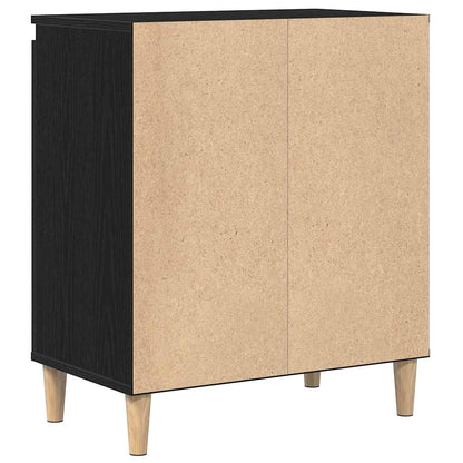 vidaXL Sideboard Black Oak 60 x 35 x 70 cm Engineered Wood