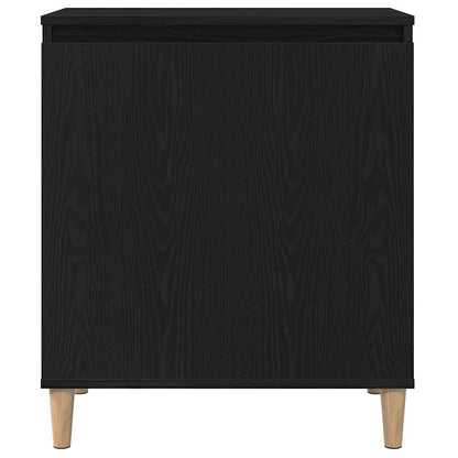 vidaXL Sideboard Black Oak 60 x 35 x 70 cm Engineered Wood