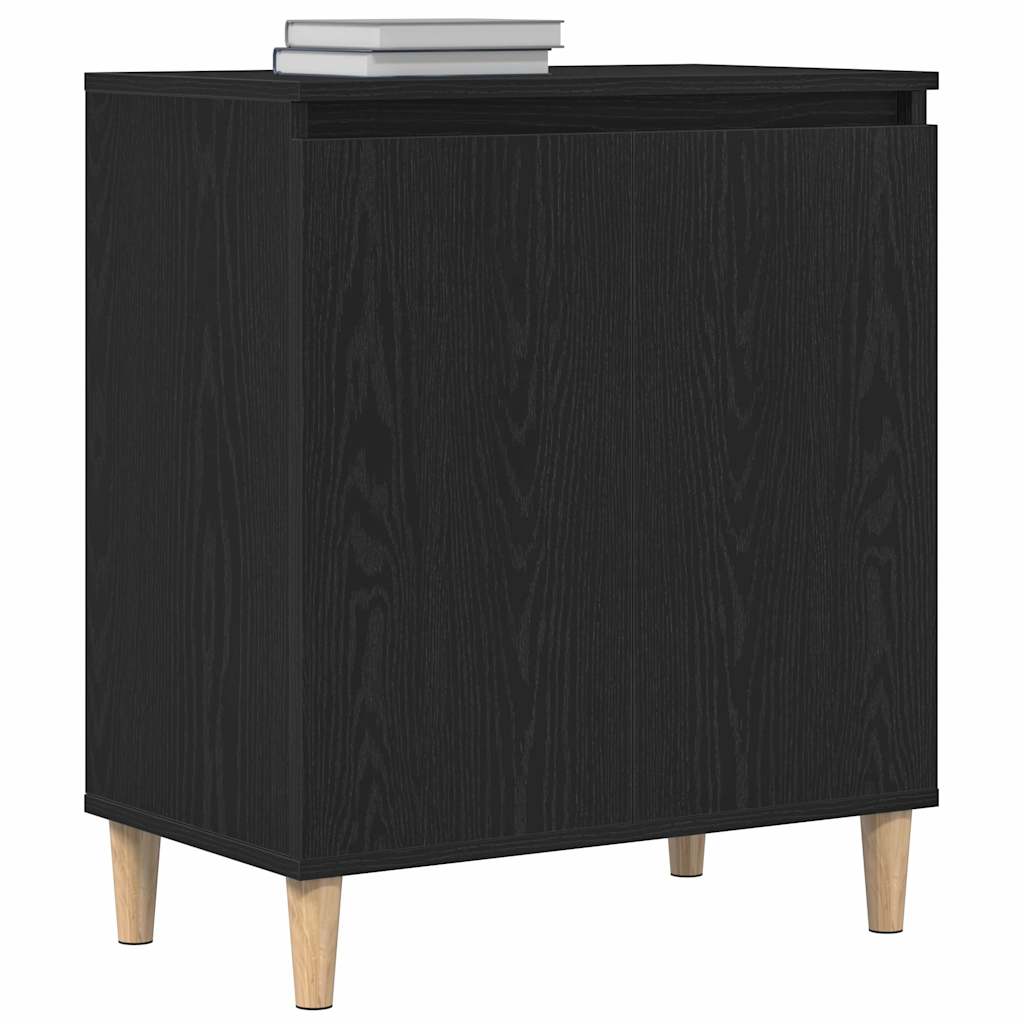 vidaXL Sideboard Black Oak 60 x 35 x 70 cm Engineered Wood