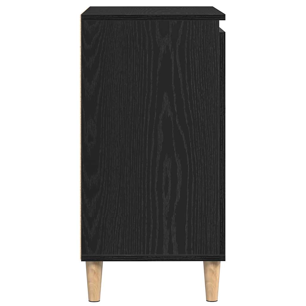 vidaXL Sideboard Black Oak 60 x 35 x 70 cm Engineered Wood