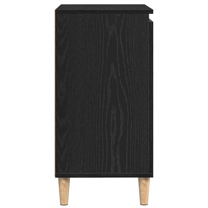 vidaXL Sideboard Black Oak 60 x 35 x 70 cm Engineered Wood