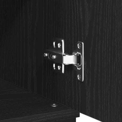 vidaXL Sideboard Black Oak 60 x 35 x 70 cm Engineered Wood