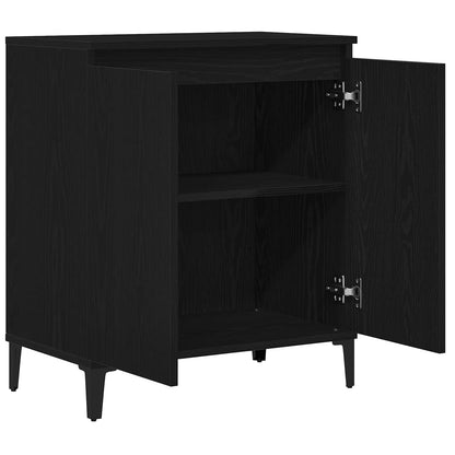 vidaXL Sideboard Black Oak 60 x 35 x 70 cm Engineered Wood