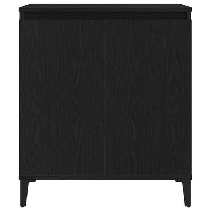 vidaXL Sideboard Black Oak 60 x 35 x 70 cm Engineered Wood