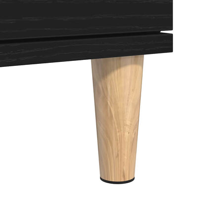 vidaXL Sideboard with Drawer Black Oak 60 x 35 x 70 cm Engineered Wood