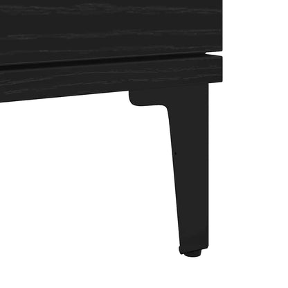 vidaXL Sideboard with Drawer Black Oak 60 x 35 x 70 cm Engineered Wood