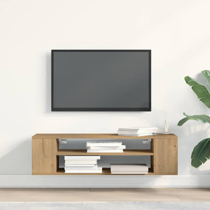 vidaXL TV Cabinet 100 x 30 x 26.5 cm Artisian oak Engineered Wood