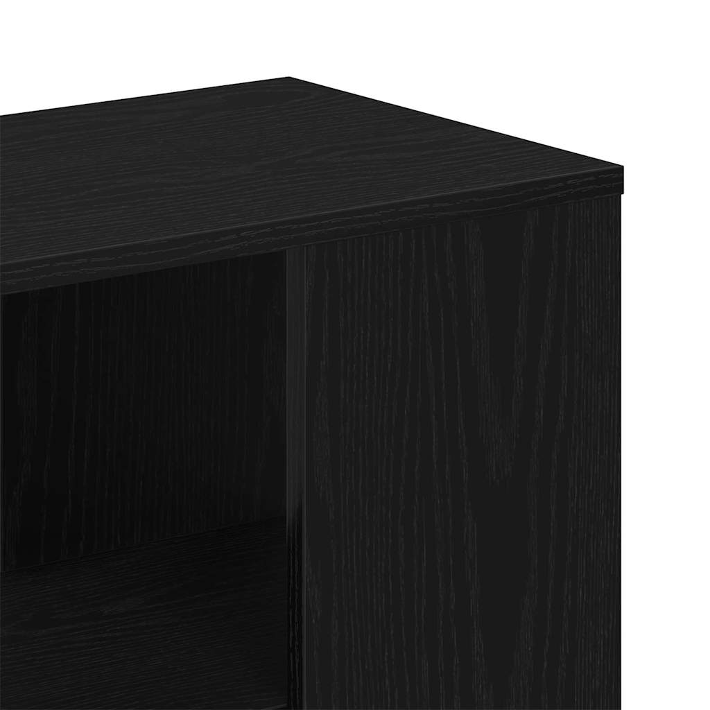 vidaXL Sideboard with Drawer Black Oak 60 x 30 x 50 cm Engineered Wood